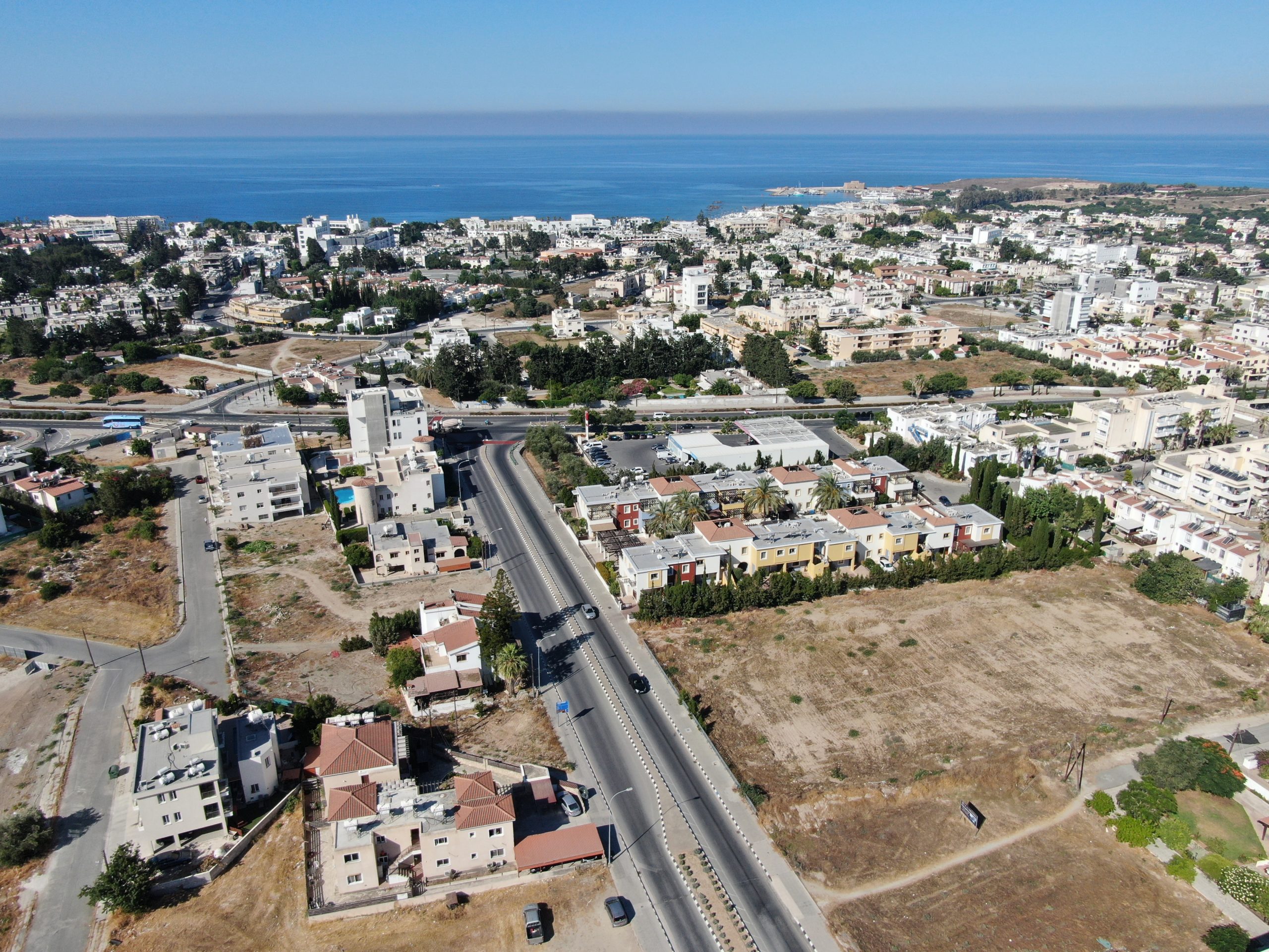 בניין דירות בפאפוס קפריסין - השקפה מלמעלה פרויקט יוניברסל
